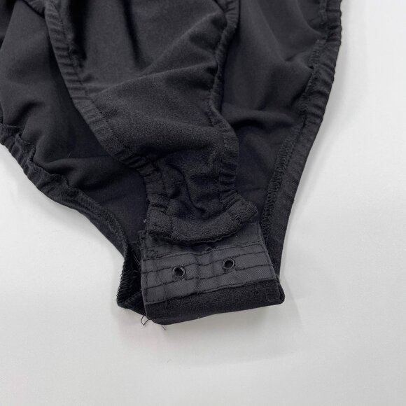 Vintage Oleg Cassini Black Tie Beaded Bodysuit | Size S-L - Picture 5 of 16